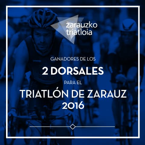 Imagen noticia Ya tenemos a los ganadores de los dos dorsales para el Triatlón de Zarauz