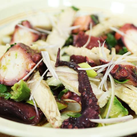 Pulpo yeye de Ventresca de Bonito Campos y pulpo