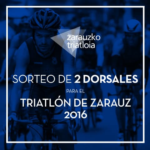Imagen noticia Campos sortea 2 dorsales para el Triatlón de Zarauz