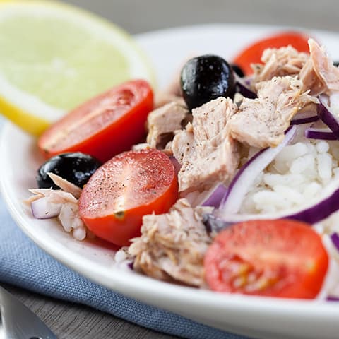 Imagen Ensalada de Ventresca con tomates cherry