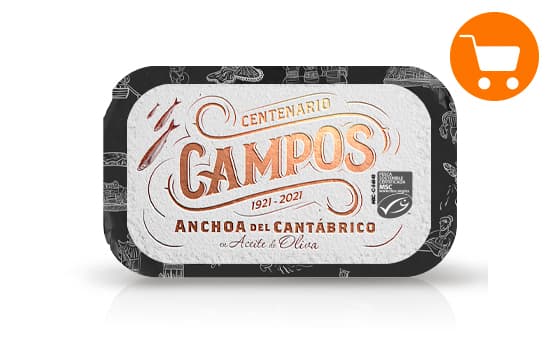 Imagen Filete de Anchoa del Cantábrico en Aceite de Oliva Centenario Campos 120G