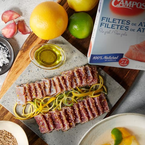 Imagen Tataki con Filetes de Atún congelados Campos